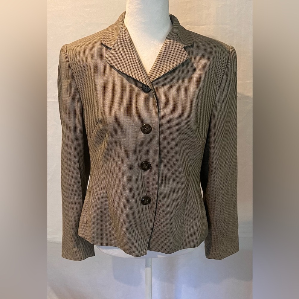 Jacket Valerie Stevens Herringbone Jacket - Size 6P